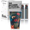 VIRSUS 1000 Bicchieri Biodegradabili 70 ml Bianchi 20 cf x 50