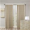 Sun Smart Cassius Tenda Oscurante Jacquard Letto, Singolo per Finestra di Lusso, Colore Oro, per Soggiorno, Camera familiare, Cucina, Tasca per Asta, Confezione da 1 Pannello, Poliestere, 50 x 95 in