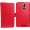 Dingshengk Rosso Custodia in Pelle Flip Case Protettiva Cover Skin Wallet per BRONDI Amico Smartphone S Nero 5.7