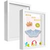 sunmeg 2Pcs Cornice Profonda 20 x 25 cm 3D Cornice per Foto Cornice Contenitore Riempibile Forma Quadrata da Appendere a Parete o Desktop