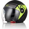 ORIGINE Casco Moto Jet Casco Scooter con Doppia Visiera Omologato ECE 22-06