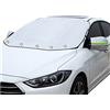 CGEAMDY Copertura Parabrezza Auto, Protezione Parabrezza Antighiaccio, Impermeabile, Antipioggia, Antineve, Resistente ai Raggi UV, Copri Parabrezza Magnetico per la Maggior Parte Delle Auto, 182 X 120cm