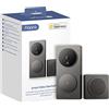 Aqara Video Campanello G4 (Suoneria Inclusa), Videocamera FHD HomeKit Secure Video 1080p, Riconoscimento Facciale Locale e Automazioni, Wireless o Cablato, Supporta Apple Home, Alexa, Google, Grigio