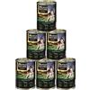 Dehner Wild Nature - Cibo per cani di montagna, senza cereali, senza zucchero, per cani adulti, cavallo, 6 barattoli da 400 g (2,4 kg)