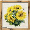 Riolis Punto Croce, Designer: 40 x 40 cm, Design: Girasole, Punto Croce, Multicolor