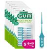 GUM Soft-Picks Comfort Flex Menta detergente interdentale | rinfrescante sapore di menta | pulizia dei denti e rimozione della placca | taglia S | 6 x 40 pezzi