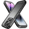 SPORTLINK Cover iPhone 14 Pro Max Impermeabile - 360 Gradi Full Body Armor Protettiva Case [IP68 Waterproof] [6FT Antiurto] Custodie Antipolvere Subacquea con Fotocamera/Schermo Protezione (Nero)