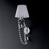 Bonetti Illumina Applique in ferro cromato 1 luce con paralume Magda