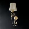 Bonetti Illumina Applique in ferro dorato 1 luce con paralume Magda