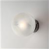 Bonetti Illumina Applique in ferro cromo nero 1 luce con sfera dm.14 Olaf