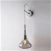 Bonetti Illumina Applique in ferro con vetro grigio pyrex 1 luce Nemesi