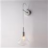 Bonetti Illumina Applique in ferro con vetro trasparente pyrex 1 luce Nemesi