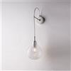 Bonetti Illumina Applique in ferro con vetro trasparente pyrex 1 luce Pluvia
