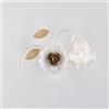 Bonetti Illumina Applique in ferro laccato bianco shabby 1 luce Cesto