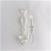 Bonetti Illumina Applique in legno e ferro laccato bianco shabby 1 luce Cascina