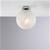Bonetti Illumina Plafoniera in ferro cromato 1 luce con sfera dm.20 Olaf
