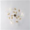 Bonetti Illumina Plafoniera in ferro laccato bianco shabby 3 luci Cesto