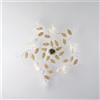 Bonetti Illumina Plafoniera in ferro laccato bianco shabby 5 luci Cesto