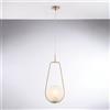Bonetti Illumina Sospensione in ferro bronzato 1 luce con sfera dm.20 Afrodite