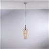 Bonetti Illumina Sospensione in ferro con vetro ambra pyrex 1 luce Ares