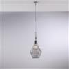 Bonetti Illumina Sospensione in ferro con vetro grigio pyrex 1 luce Zeus