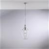 Bonetti Illumina Sospensione in ferro con vetro trasparente pyrex 1 luce Ares
