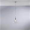 Bonetti Illumina Sospensione in ferro con vetro trasparente pyrex 1 luce Nemesi