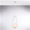 Bonetti Illumina Sospensione in ferro cromato 1 luce con sfera dm.20 Afrodite