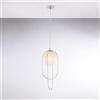 Bonetti Illumina Sospensione in ferro cromato 1 luce con sfera dm.20 Erik