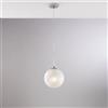 Bonetti Illumina Sospensione in ferro cromato 1 luce con sfera dm.20 Olaf