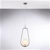 Bonetti Illumina Sospensione in ferro cromo nero 1 luce con sfera dm.20 Afrodite