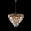 Bonetti Illumina Lampadario in ferro dorato con strass 9 luci Ravel