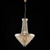 Bonetti Illumina Lampadario in ferro e ottone dorato con strass 11 luci Vladimir