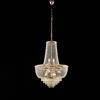 Bonetti Illumina Lampadario in ferro e ottone dorato con strass 8 luci Wagner