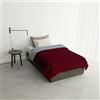 Italian Bed Linen Piumone Invernale Letto Piazza e Mezza 200x200, Doubleface, Piumino imbottito 200 gr Made in Italy, Esterno in Microfibra, Falun/Platino