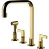 Gessi Miscelatore a 4 fori Inciso Collection 58703 246 finitura Gold - IN PROMOZIONE FINO AL 28/09