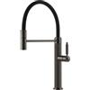 Gessi Miscelatore semi pro monocomando con doccetta estraibile Venti20 60634 707 finitura Black Metal Brushed - IN PROMOZIONE FINO AL 22/06