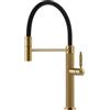Gessi Miscelatore semi pro monocomando con doccetta estraibile Venti20 60634 716 finitura Gold Brushed