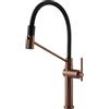 Gessi Miscelatore semi pro monocomando con doccetta estraibile Habito 60664 708 finitura Copper Brushed - IN PROMOZIONE CON VOUCHER FINO AL 29/06