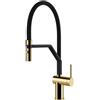 Gessi Miscelatore semi pro monocomando con doccetta estraibile Inedito Collection 60429 246 finitura Gold PVD - IN PROMOZIONE FINO AL 15/06