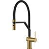 Gessi Miscelatore semi pro monocomando con doccetta estraibile Inedito Collection 60429 716 finitura Gold Brushed PVD - IN PROMOZIONE FINO AL 15/06