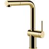 Gessi Miscelatore monocomando con doccetta estraibile Inedito Collection 60433 246 finitura Gold PVD