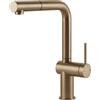 Gessi Miscelatore monocomando con doccetta estraibile Inedito Collection 60433 726 finitura Warm Bronze Brushed PVD