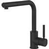 Gessi PRONTA CONSEGNA - Gessi Miscelatore monocomando con doccetta estraibile Neutron Collection 17169 299 finitura Matte Black