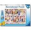 Ravensburger - Puzzle Amiche e fiori, 200 Pezzi XXL, Età Raccomandata 8+ Anni