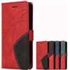 xinyunew Cover per Xiaomi Mi A2 Lite/Redmi 6 Pro, Custodia in PU Pelle per Xiaomi Mi A2 Lite/Redmi 6 Pro, Portafoglio Cover a Libro con Chiusura Magnetica e Slot per Carte, Rosso