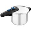 MONIX Veloce | Pentola a pressione 6 L, Acciaio Inox | Adatta a tutti i tipi di piani cottura, induzione inclusa