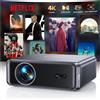 YABER Proiettore 4K Supportato 22000 Lumen con Borsa Zaino Auto Focus Wifi Android TV