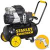 Stanley S 244/8/24 - Compressore aria silenziato, 8 bar, 24 litri