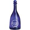 WYSKONT Bottiglia di vetro blu – Bottiglie di vetro da riempire – Bottiglia  decorativa – 750 ml – Bottiglia d'acqua in vetro – Bottiglia di vino –